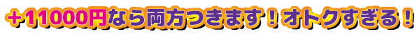 ＋11000円なら両方つきます！オトクすぎる！