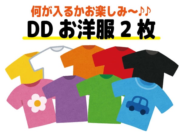 何が入るかお楽しみ♪　DDお洋服2枚